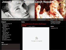 Tablet Screenshot of josephmorgan.mujidol.cz